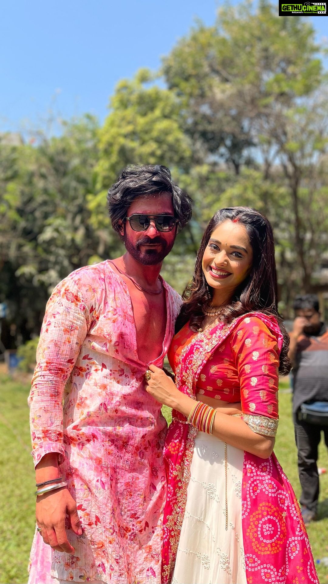 Mugdha Chaphekar Instagram - One of the most humble n beautiful co-actor π Aapki Prachi @mugdha.chaphekar with aapka apna Balwinder π¬π¬#instagood #insta #loveyourself #instagramers #instamood #kumkumbhagya #bhagyalakshmi #villian #om #sai #ram