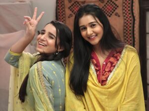 Munira Kudrati Instagram - In the truest sense- You are Shalu to my Bani, or I’d say Munira to my Mansi🤍🧿 #bhagyalakshmi #manira Killick Nixon Studios, Chandiwali