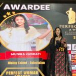 Munira Kudrati Instagram - Feeling so gratified to be felicitated as Rising Talent at @perfectwomanawards @perfectwomanmagazineofficial Moreover, really appreciated the message that the function held- Woman empowering woman! I met so many beautifully strong women from different walks of life who shared some incredible stories about themselves. @dr.khooshigurubhai the way you spoke, with such kindness and what you spoke resonated with so many of us present there. Thank you for holding this ceremony. ❤ And @dharmishthadagia thank you for everything 😘 Thank you Bhagya Lakshmi,for I am here because of this show. And thank you God 🙏🏻 . . . . . #perfectwoman #perfectwomanmagazine #awards #grateful #bhagyalakshmi