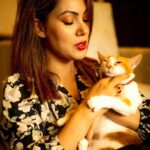 Munmun Dutta Instagram - My ❤️ . Mau hate taking pictures. Her expression says it all in the last slide 😏 📸 @kailashgandhi P.S - Cookie 🐱 prefers sleeping than interacting with guests at home . . . #nationalpetday #adoptdontshop #myheart❤️ #catsagram #munmundutta #myfurbaby