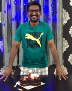 Nanditha Jennifer Instagram - Happy Birthday To My Wonderful Husband. Wishing you a delightful year.♥️🎂🍰💐
.
.
@kvndop_personal 
.
.
#birthday #boy #husband #cinematographer #instagram #instagood #kasicinematographer6 #shantanav6 #ghayaan23 #love #family #cakecutting
