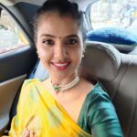 Nanditha Jennifer Instagram - 💚💛 . . #chiefguest #schoolannualday #blessed #smile #cute #saree #blouse #instagram #instadaily #instagood #actress #jenniferr252 #selifie #happiness #thankyou #jesus