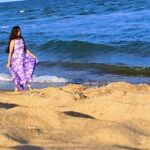 Nanditha Jennifer Instagram - #mahabalipuram #beach #beachvibes #beachday #beachphotography #sea #ocean #water #waves #sand #sunset #sunlight #shadow #walk #walking #running #breeze #breezy #instareels #instadaily #instagood