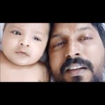 Nanditha Jennifer Instagram - My little laddu boy is try to sing his favourite song Arabic kuthu song. 😊😍🧿♥️ Dad&Son @ghayaan_23 @kvndop_personal . . . #babyboy #cute #smile #chellakutty #bangaram #blessed #dadandson #singing #instagram #instadaily #ghayaan23 #kasicinematographer6