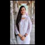 Nanditha Jennifer Instagram - 🤍🧿🤍 . Thank you @elegant_fashion_way for this beautiful chikankari . . #beautiful #white #chikankari #peace #blessed #love #smile #actress #jenniferr252 #instagram #instagood #longhair #chubbygirl #celebrity #thankful