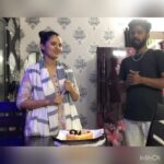 Nanditha Jennifer Instagram - Thank you da thambi @niranjan_lolly for bringing me the cake. 🎂 I wish u more success in life keep going👍🏻 . . #blessed #thankful #thambi #cake#birthday #candy #instagram #instagood #actress #jenniferr252