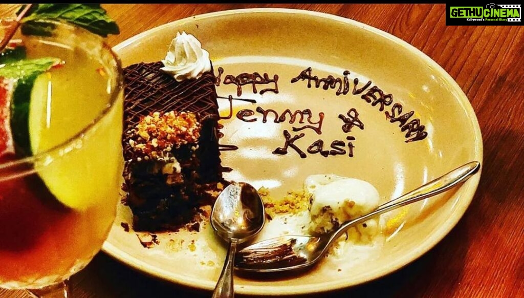 Nanditha Jennifer Instagram - Happy anniversary to us Jenni & Kasi ♥️♥️ . . Thank you Jesus for this day🙏🏻
