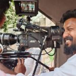 Nanditha Jennifer Instagram - That smiling face 😊🧿 with his love 🎥♥ God bless you my love keep rocking👍🏻 @kvndop . . #smile #blessed #camera #arrialexa #kasicinematographer6 #movie #shoot #cinema #instagram #instadaily #instagood #thankyou #jesus #love #work