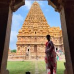 Nanditha Jennifer Instagram - Good morning Thanjai 😊🙏🏻♥️ . PC : @kvndop . #thanjaiperiyakovil #tanjiro #beautiful #love #instagram #instagood #instapic #red #smile #actress #jenniferr252 #gratitude #goodvibes #likesforlike #salwar #cholas #picoftheday