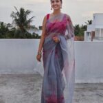 Nanditha Jennifer Instagram – Your superpower is loving yourself. 🧿♥️
.
.
Saree @the_trendy_turns 
Earring @saai_jewels_fashion 
.
.
#blessed #beautiful #love #cute #smile #sareelove #actress #jenniferr252  #celebrity #instagram #instadaily #instafashion #saree #blouse #thankyou #jesus #likesforlike #