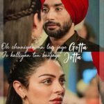Neeru Bajwa Instagram - Thank you for this! Love the edit! My fav lines too 😊 #naach out now! Posted @withregram • @neerubajwaxqueen Uff favourite line from this song🙈❤️ Kali Jotta on Feb 3rd in cinemas near you✨ @satindersartaaj