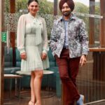 Neeru Bajwa Instagram - #9 days to go! #kalijotta💕 @satindersartaaj Wearing #selfportrait #louboutin hair @hairbyramaartist