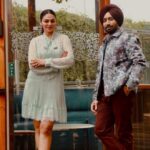 Neeru Bajwa Instagram - #9 days to go! #kalijotta💕 @satindersartaaj Wearing #selfportrait #louboutin hair @hairbyramaartist