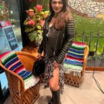 Neeru Bajwa Instagram - Wearing the classic biker jacket from @mayathelabel.store … it was freezing cold in Vancouver but this stylish jacket kept me so warm! 🥰 in love!