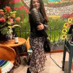 Neeru Bajwa Instagram - Wearing the classic biker jacket from @mayathelabel.store … it was freezing cold in Vancouver but this stylish jacket kept me so warm! 🥰 in love!
