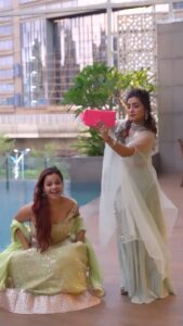 Neha Marda Instagram - Magic girl in my wallet ❤️
Wearing @glamworldbynd