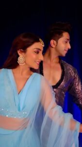 Neha Marda Instagram - This song is love 🥹❤️ 
with my alll time fav @kumar1sharma

wearing @the_aadhya_designer
shot by @rahulsharma.rg
📍aaa_studio_123
#nehamarda
