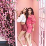 Neha Marda Instagram - There are always Two types of Girls, our footwear says it all.😂❤️ Pink Wasabi