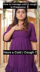 Neha Marda Instagram - Being sick is complicated during pregnancy because many over the counter medications are not recommended at this time. When I caught a bad cold recently, my doctor suggested these:

1. Steam inhalation with Vicks 4 times a day. The process should be in through nose, out through mouth, in through mouth, out through nose.

2. Do gargle with warm salt and haldi water 3 times a day if you have a sore throat or a cough.

3. Do Ajwain potli: Roast Ajwain on a hot tawa, put it on a muslin cloth, tie it and inhale the vapours.

4. Rub soles of the feet, chest and back with warm mustard oil infused with garlic, Ajwain and kalonji.

Meanwhile, don't forget to
1. Get plenty of rest.
2. Drink lot of fluids.

Other things you can do to reduce your risk of getting sick:

1. Wash your hands often
2. Get enough sleep
3. Eat a healthy diet
4 kvoid close contact tamily ossdends wheardhective
5. Wear mask in public areas
6. Be active ome remedies in caption n
7. Reduce stress

Disclaimer : This isn't medical advice but general remedies which worked for us and our family. Do contact your doctor if your cold/ cough is unmanageable.

Did you catch cold in pregnancy? How did you tackle it?
Let me know in comments !

Save it if you are pregnant and if you aren't, Use the paper arrow to share this with a pregnant woman.

 #pregnancyreels #pregnancy #pregnancyseries #expectingmom #momtobe #momtobe2023 #pregnant #babyontheway #pregnancylife #motherhood #pregnancyjourney #nehamarda