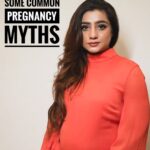 Neha Marda Instagram - These myths can make a pregnancy very difficult and even cause complications later. So, let's bust these myths : Which myths would vou want to add to this list? Myth 1 : You can't have tea/coffee when pregnant Women can safely have tea/coffee in moderation (1-2 cups a day). More than 200ml of caffeine a day can increase your risk of a miscarriage since caffeine can penetrate the placenta barrier, so be careful not to exceed your limit. Myth 2 : Eat for two In fact, overeating can result in maternal weight gain and child obesity. Your baby will get everything they need from you for the first six months without you needing any extra calories. Once you get to the last trimester, you may need about 200 extra calories (on top of the 2,000 daily recommendation), per day. Myth 3: You should not travel when pregnant It is ok to fly or take a car ride during pregnancy. However, you'll feel the most comfortable in the second trimester. When traveling by car, limit the drive to no more than 5 to 6 hours. While driving or flying, be sure to walk and stretch every couple of hours. You should also drink enough water to stay hydrated. Myth 4: Do not exercise when pregnant Exercising is good for you, your baby's health, and your mental health. Just avoid any new, strenuous activities like jumping, bouncing, and sudden jerk motions, advanced abdominal moves, and hot environments like hot yoga. Aim for 30 minutes of physical activity for at least five days of the week (or a total of 150 minutes per week), all throughout your pregnancy. Myth 5: Morning sickness is just a morning thing Nausea (and/or vomiting) during pregnancy can occur at any time of day, due to changes in your hormones. For most women, it's more common in the morning and begins to improve after 3 months. But for some women, it's different. What other lies would you want to add to the list ? . . makeup @makeupbysurbhi reel by @_alpha.eye_ #nehamarda #preggers #pregnancy #pregnant #preggo #lies #pregnancytips #pregnancyjourney #pregnancyfashion