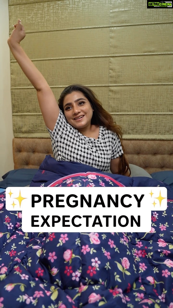 Neha Marda Instagram - Pregnancy Expectations Vs Reality 😴 Being pregnant, though wonderful comes with quite a few discomforts, aches and pains. There are a few essential items vou need that will make the experience more healthy and comfortable. But sometimes the long list of pregnancy must-haves can seem a little daunting. Yes, you are only preggers for 9 months and you don't want to go overboard with spending and stocking up, so here a few items that helped us get through pregnancy with ease without costing a fortune. You need: 1. Prenatal medicines 2. Bra extenders 3. Maternity clothes for the comfortable pregnancy 4. Maternity leggings to support the belly 5. Intense moisturiser for that stretching skin 6. Nursing bras 7. Bra extenders 8. Flat comfortable sandals 9. Ginger candy/ choorans 10. Healthy snacks for those cravings 11. Pregnancy pillow 12. Water bottle 13. Belly support band 14. Pregnancy books However, don't feel the need to buy something just because it is mentioned here. See what you need and then invest wisely. Save this & use the paper arrow to share it with a mom-to-be. What did I miss here? Would you like to add something else to this list that helped us in our pregnancy ? Makeup & hair @makeupbysurbhi captured by @_alpha.eye_ #nehamarda #pregnant #mommytobe #pregnancy #preggers #pregnancyannouncement #babyontheway #momtobe #momslife #pregnancymusthaves #preggo #pregnancytips