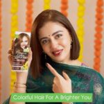Neha Pendse Instagram - #AD | This year my Gudi Padwa started on a much brighter and colorful note 💫 I used the Garnier Color Naturals Ultra Color ✨ It took me just 30 mins to change my look! ✅ Intense long lasting color ✅ Visible even on dark hair ✅ Lasts upto 10 weeks ✅ No Ammonia I chose the shade 7.3 Golden Brown, which is perfect for my hair by using the Color Match Tool on their website. Try the Garnier Color Naturals & it’s various fashion shades. Colorful hair for a brighter you. @garnierindia #GarnierColorNaturals #GudiPadwawithGarnier