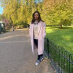 Neha Pendse Instagram - I underestimated London weather. That blush pink coat was a constant 🥶 Taj 51 Buckingham Gate Suites and Residences