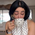 Neha Pendse Instagram – Today’s mood sponsored by 🌸 and ☕️