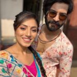 Neha Prajapati Instagram - Happpiesstt Birthday to the best human, beat co-actor, my closest n sweetest friend @nehaprajapati515 u are not only the finest actor but also a g8 human. Wish u a lot of happiness, gud health, wealth n peace ❤️ may god bless you always. Please forgive me 🙏🏻🙏🏻for the late post n late wish🫣 stuck somewhere #nehaprajapati #rano #bhagyalakshmi #om #sai #ram