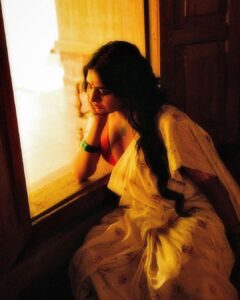 Nimisha Sajayan Instagram - I blessed my lover 
when he went away —
Now, to whom could I complain
about my love sickness ? 🥀

Stylist @asaniya_nazrin
Photographer : @vaffara_

Outfit : @dhaga_ki_kahani 

Location : @kondai_lip_resort

Retouch: @vretouch 

Makeup : @aswani_haridas_

Associate : @vishnusiva1991

Camera : @fujifilm_xclusive_store 
@vishnusiva1991