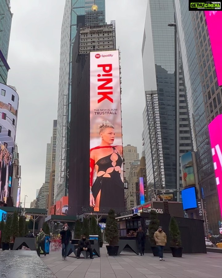 Nimrat Khaira Instagram - Grateful! Featuring on the Billboard at Times Square. It's an honor to be Spotify Equal Ambassador this month. @spotifyindia 🌸