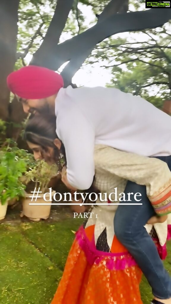 Nimrit Kaur Ahluwalia Instagram - Presenting “DON’T YOU DARE” 😈 A “one of a kind” series to bring to you all, what REALLY happens behind the scenes. Disclaimer: All characters appearing in this work are fictitious. Any resemblance to real persons, living or dead, is purely “intentional”. #nimritahluwalia #mahirpandhi