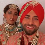 Nimrit Kaur Ahluwalia Instagram – The big day! #wedding #sehraj #chotisardarni