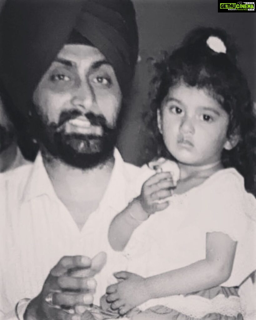 Nimrit Kaur Ahluwalia Instagram - Happy Birthday, Papa ♥️ Thank you for always backing me and fighting the world for me. I miss you SO much. I hope and pray that babaji blesses you with all the happiness, good health and peace. Rib crushing hugs. 😭🌈🌸🧿🎈