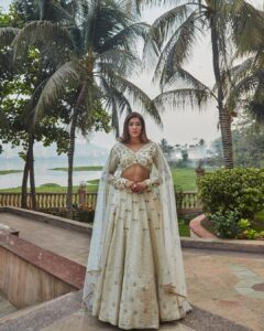 Nimrit Kaur Ahluwalia Instagram - On the cover of @fablookmagazine Wearing this lehenga from @simplesassybyjappyminty and jewels from @jiadiamonds styled by @milliarora7777

Editor & Founder @milliarora7777 @ankkit.chadha2222
Mua @meerabhandarimakeovers
Hair @amuthevar
Assistant stylist @styled_by_tanisha
Shot by @tanvivoraphotography
Location courtesy @westinmumbaipowai
PR @picturenkraftofficial @parulchalwa9