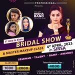 Nisha Bano Instagram – Hello Friends. M coming in ur city Sirsa 🌸 See you on 4th April excited to meet you🤗
love you all ❤️ 
Organised by @raabtacosmo 
Enquiry- 9802552000 ( Hemant Kartik )

#nishabano #makeup #seminar #bridalmakeup #awardshow #talent #bridalshow #sirsa #seeyou