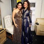 Oindrila Sen Instagram - Backstage with such an amazing,gorgeous,humble & a golden voice soul @akritikakar 💖