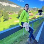 Oindrila Sen Instagram - When dreams become reality🇨🇭 #switzerland #mountains #dreamland Beatenberg, Switzerland