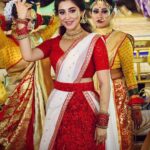 Oindrila Sen Instagram - মা আসছেন শুভ মহালয়া 🙏🏻❤️ 📸 @arkaloves MUA @sayantadhali Hair @ginni_love21 Styling @rabhisek Zürich, Switzerland