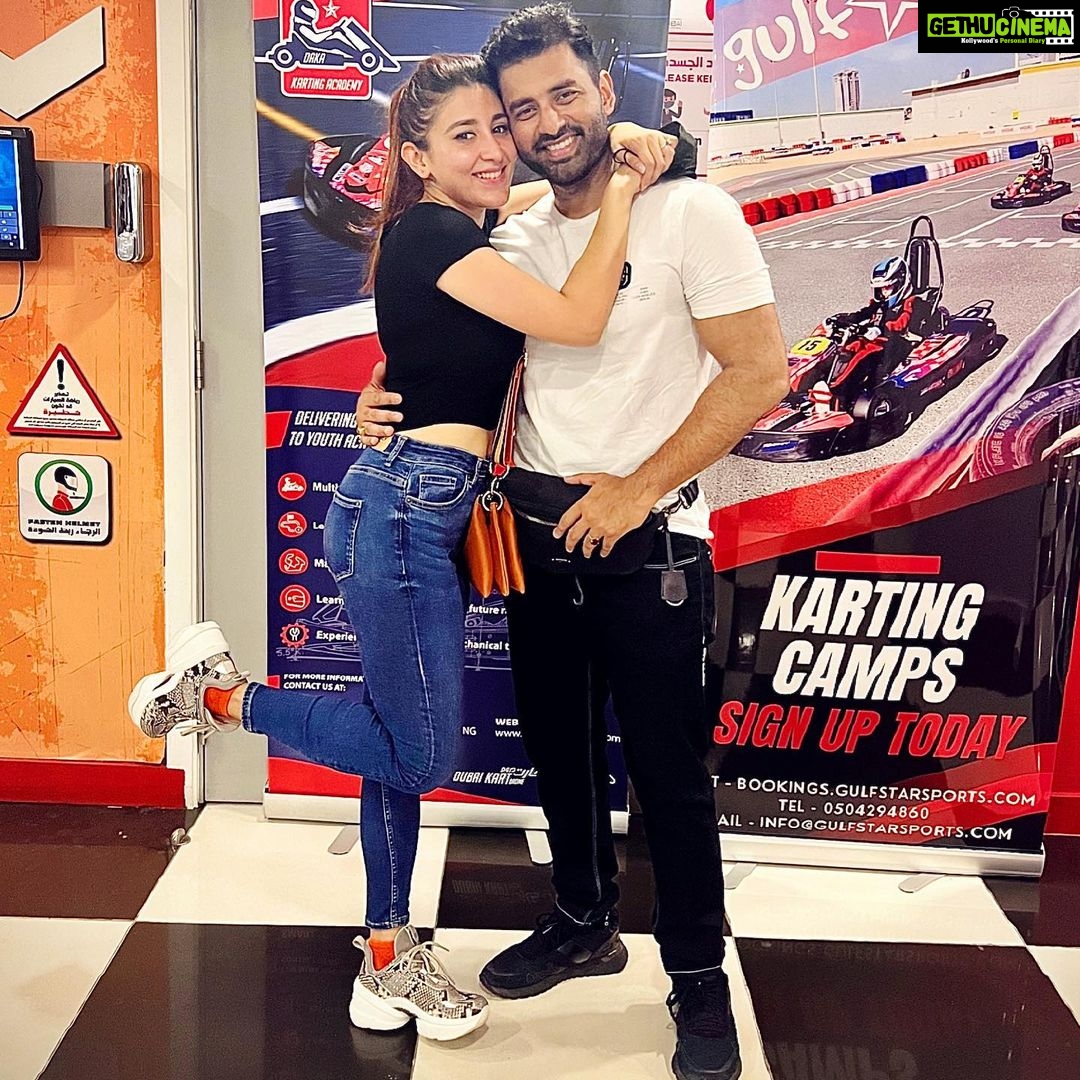 Oindrila Sen Instagram - You’re that part of me I’ll always need 🤗 Indoor Kartdrome Dubai Autodrome