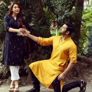 Oindrila Sen Instagram - What was,still is ❤️
11years & counting @ankush.official 

Thank u @bhaswati.ghosh.2019 for convincing us for this 😘
@eisamay