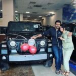 Oindrila Sen Instagram - Finally the beast has arrived 🚘 Many many maaany congratulations @vikramchatterje for ur dream car.. @ankush.official @sreoshi_banerjee
