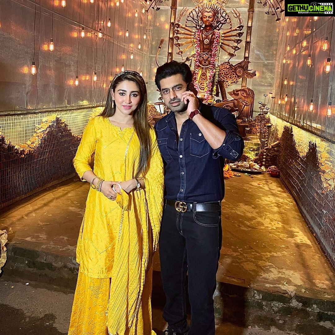 Oindrila Sen Instagram - Nabomir Raat 💛 @ankush.official