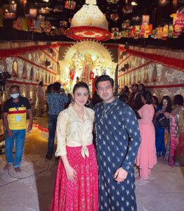 Oindrila Sen Instagram - Ashtamir raat💞
@ankush.official @jeetganngulimusic