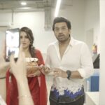 Oindrila Sen Instagram - আমাদের বিয়ের আমন্ত্রণ জানাতে যখন আমরা পৌঁছে গেছিলাম @timesofindia অফিসে। #loveMarriage #releasing14thapril @surinderfilms @pbchaki