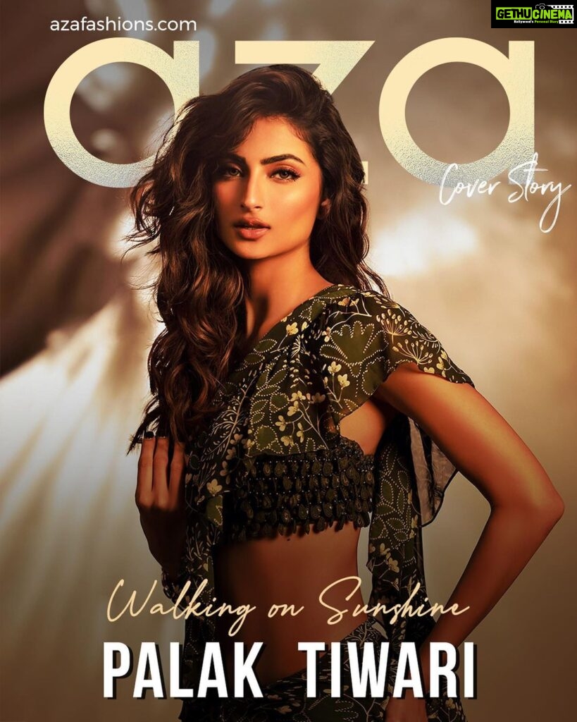 Palak Tiwari Instagram - Presenting @azafashions #CoverStory starring the drop dead gorgeous @palaktiwarii. She struck our screens as Bijlee and promptly snuck into our hearts. She reinvented Cinderalla as a badass leather bodysuit/crop top/hot pants-wearing superwoman who needs no rescuing. A year since #HarrdySandhu’s #BijleeBijlee went viral, Palak is all set to share screen space with #SalmanKhan and #SanjayDutt in her forthcoming film projects. In this exclusive tête a tête with #Aza, the vivacious star opens up about her dreams, wildest adventures, and how having TV icon #ShwetaTiwari as mom/mentor is the biggest blessing ever. Get to know #PalakTiwari and read the #AzaCoverStory here (link in bio): https://www.azafashions.com/coverstory/palak-tiwari Clothing: @arpitamehtaofficial Jewellery: @urbanthesaurus_jewellery Editor: @devanginishar Photographer: @amitkhannaphotography Interview: @sreemita_bhattacharya Creative Direction: @amedithi Styled by : @anishagandhi3 and @rochelledsa Makeup by : @anumariyajose Hairstyling by: @hair_by_rahulsharma PR Consultant: @think_talkies #azafashions #AzaCoverStory #AzaMagazine #arpitamehta #covershoot #celebritystyle #bollywoodstyle #bollywood #celebstyle #bollywoodfashion