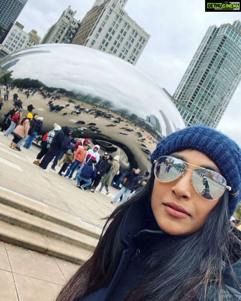 Paoli Dam Instagram - The numero uno selfie zone! Only the reflections look distorted around the Cloud Gate (The Bean). Look closely they are but happy faces. Caught in the Chicago joy loop ! . . . . #thebean #thebeanchicago #chicago #reflection #introspection #travel #vacation #traveldiaries #chicagodiaries #paolidam #paolidamofficial