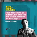 Paoli Dam Instagram - #Repost @theswaddle Writer-director Anvitaa Dutt talks to Genesia about how Binodini is the tragic figure at the center of ‘Bulbbul,’ why she likes writing unconventional mothers, and what makes Bulbbul a layered exploration of the idea of the witch. In season 1 of The Best Parts podcast, we dissect our favourite film characters, with a little help from the women who created them. Listen to the full episode on your favorite podcast streaming platform. #TheBestPartsTS . . . #bulbbul #bulbbulnetflix #netflixoriginal #binodini #tragicfigure #repost #actorslife #instapost #instgood #instagram #talkingaboutseries #paolidam #paolidamofficial
