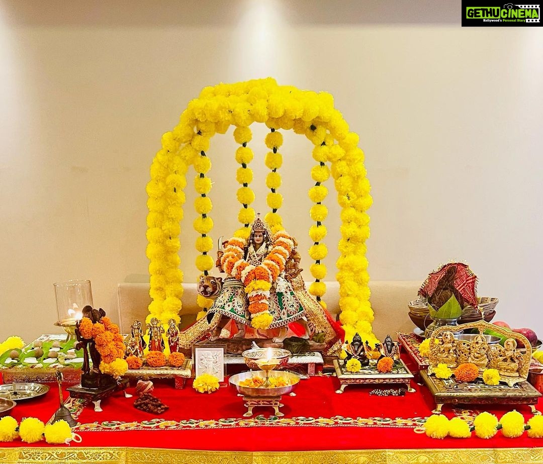Parag Tyagi Instagram - ओम् सर्व मंगल मांगल्ये शिवे सर्वार्थ साधिके, शरण्ये त्रयम्बके गौरी नारायणी नमोस्तुते। हे माँ आपकी सदा ही जय हो। माँ दुर्गा आप सभी की मनोकामना पूर्ण करें। जय माता दी। #navratri #happynavratri #festival #maa #jaimatadi #gratitude #thankful #love #mana #spiritual #festivespirit