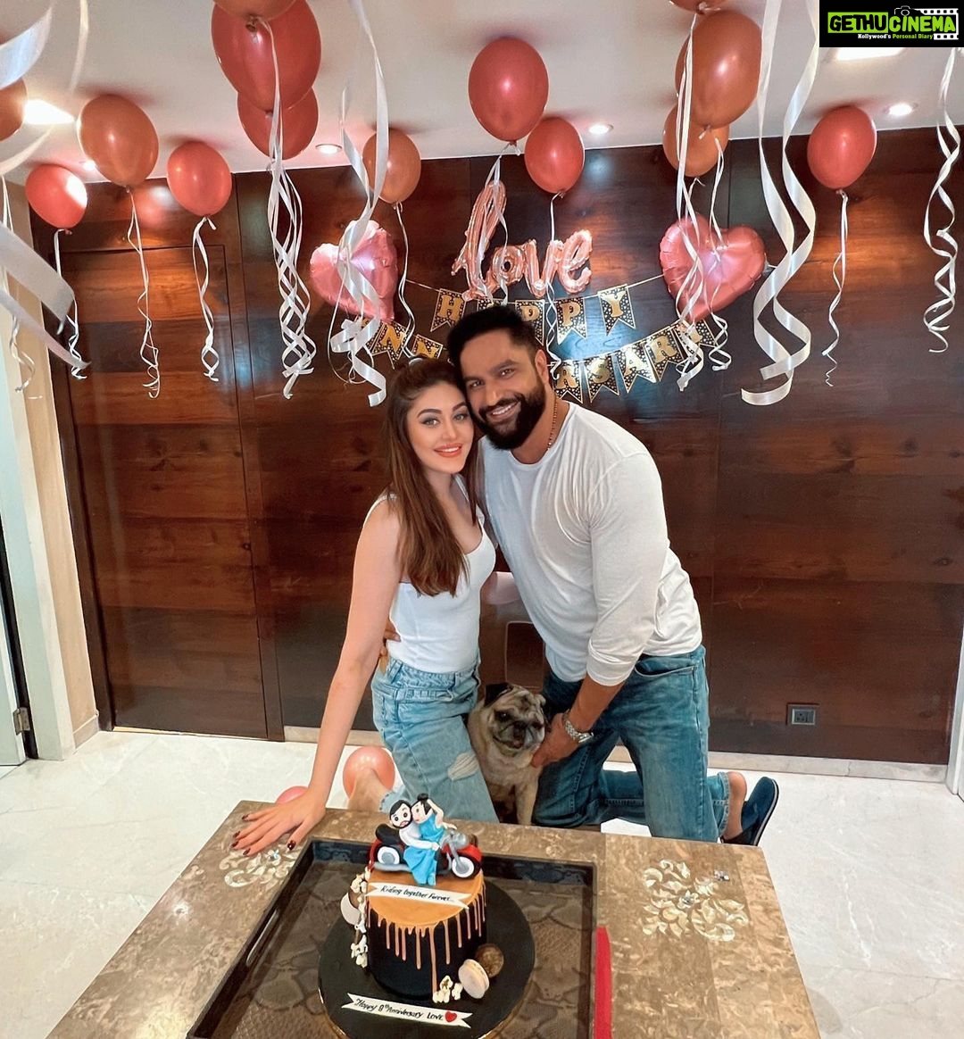 Parag Tyagi Instagram - Posted @withregram • @shefalijariwala Today, tomorrow, always…. @paragtyagi @simba_mommys_boy #happyanniversary #love . . . #celebration #anniversary #8yearsstrong #familygoals #instagood #sundayfunday #pic #love #blessed